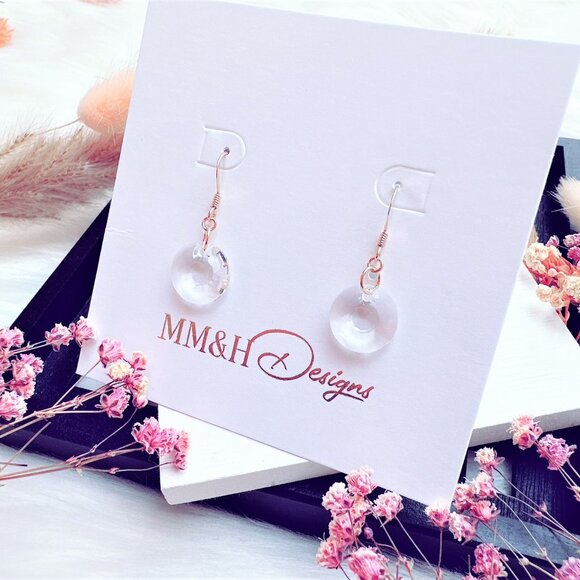 Crystal Sun Earrings | Handmade in BC - Picture 3 of 6